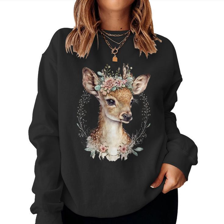 Deer Deer Deer Costume Ladies Deer Costume Girls Costume Sweatshirt Frauen