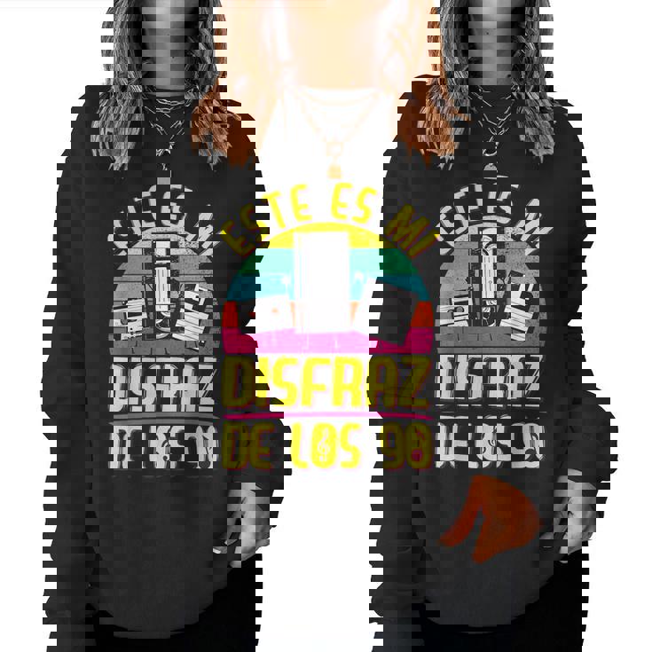 Disfraz Años 90 90S Outfit 90S Costume Niña Cassette Sudadera Mujer