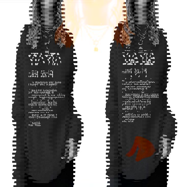 Family For Yia Yia Greek Grandma Ideas Women Sweatshirt