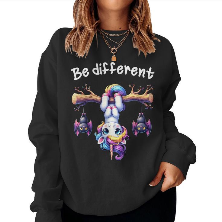 Be Different Unicorn For Children Sweatshirt Frauen