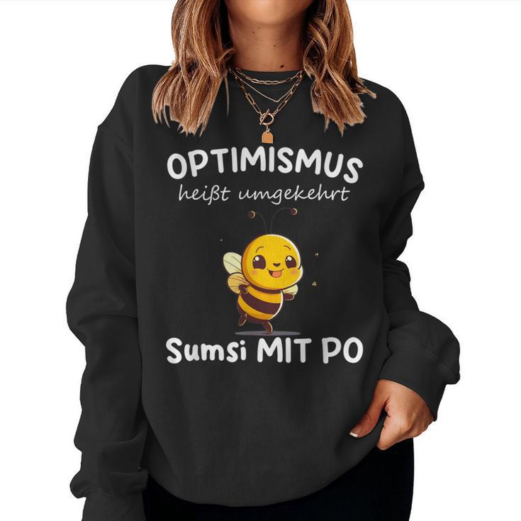 Sumsi Mit Po Optimism Bees Beekeepers Honey Sweatshirt Frauen