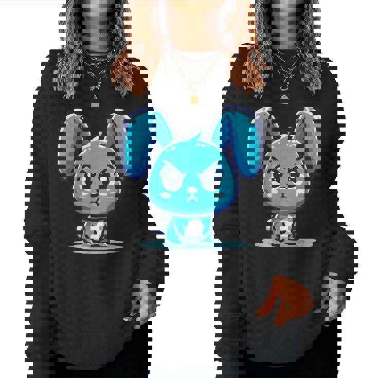 Grumpy Bunny Lindo Conejito Gruñón Sudadera Mujer