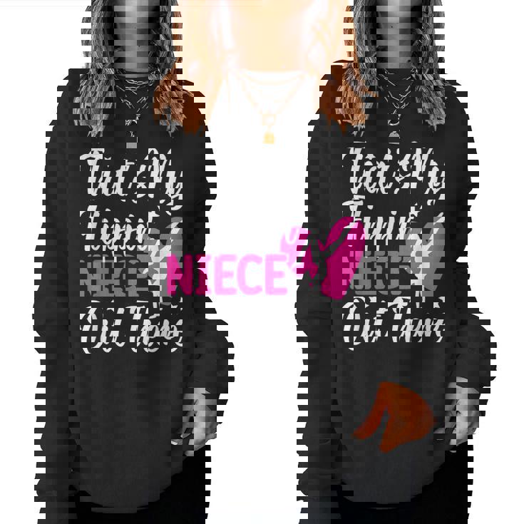 Gymnastics Aunt Proud Aunt Of A Gymnast Auntie Women Sweatshirt