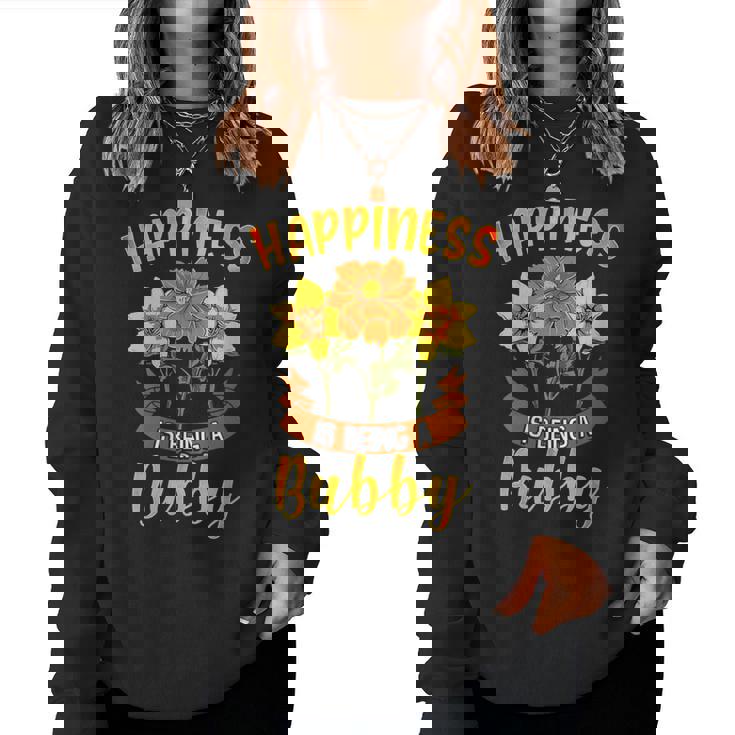 Happiness Is Being A Bubby Cute Women Sweatshirt