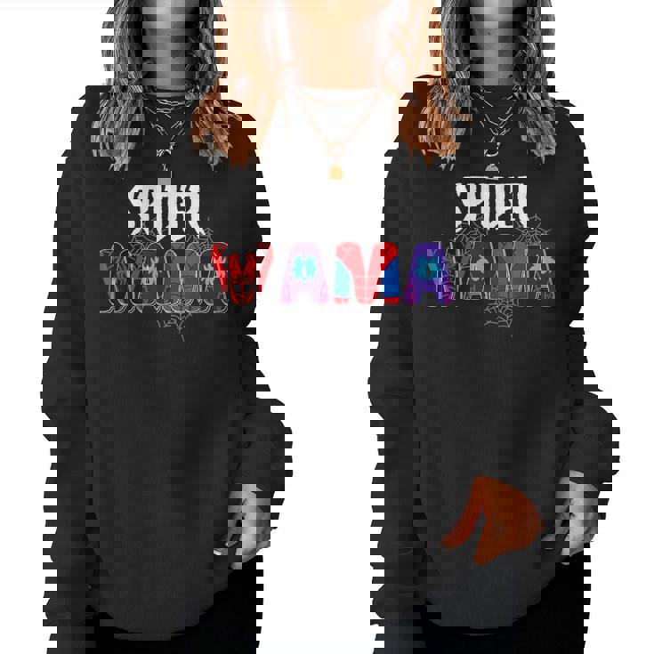 Matching Family Spider Web Mama Mother's Day Birthday Boy Women Sweatshirt