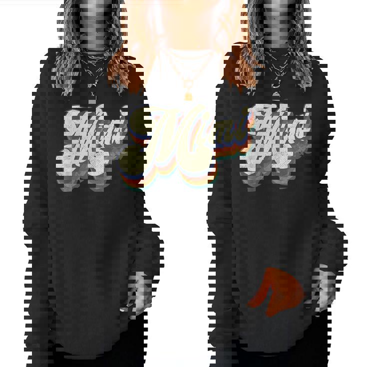 Mimi For Grandma Retro Vintage Mother's Day Mimi Women Sweatshirt