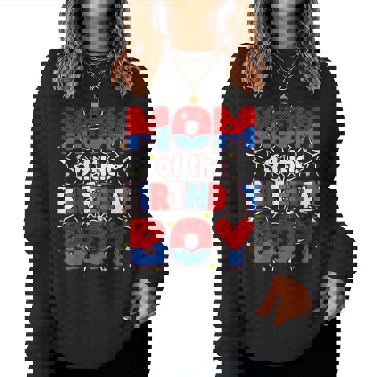 Mom And Dad Of The Birthday Boy Family Party Decorations Women Sweatshirt