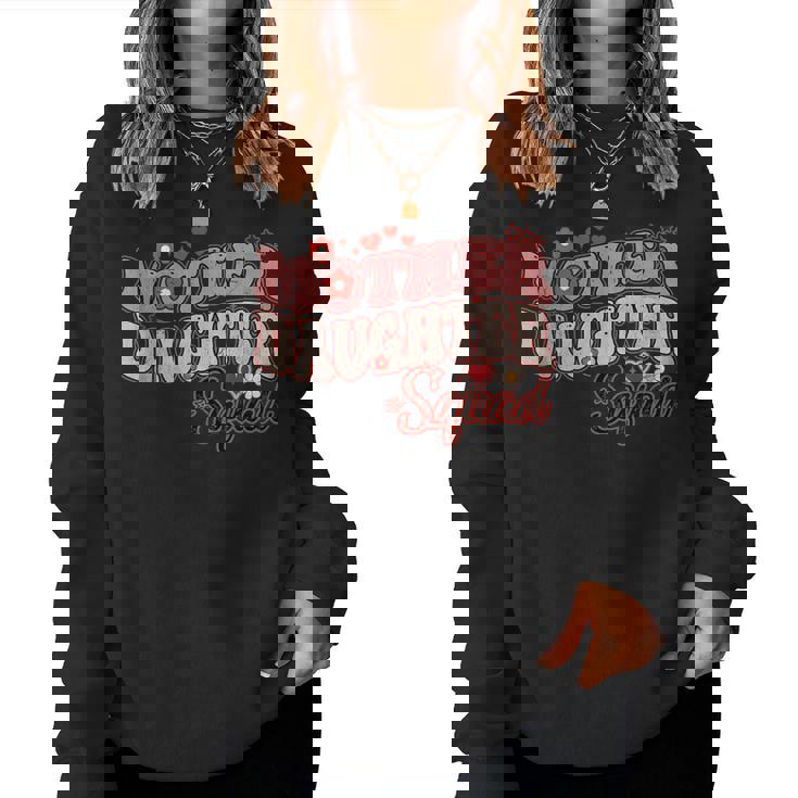Mother Daughter Squad Matching Mom Groovy Women Sweatshirt