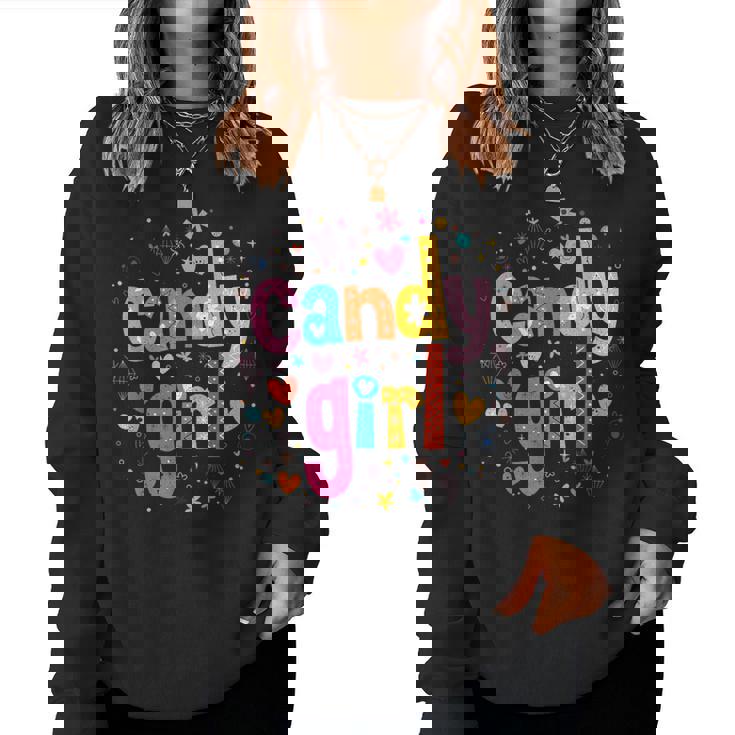 Nette Süßigkeiten Liebe Mädchen Süßigkeiten Süßigkeiten Sweatshirt Frauen