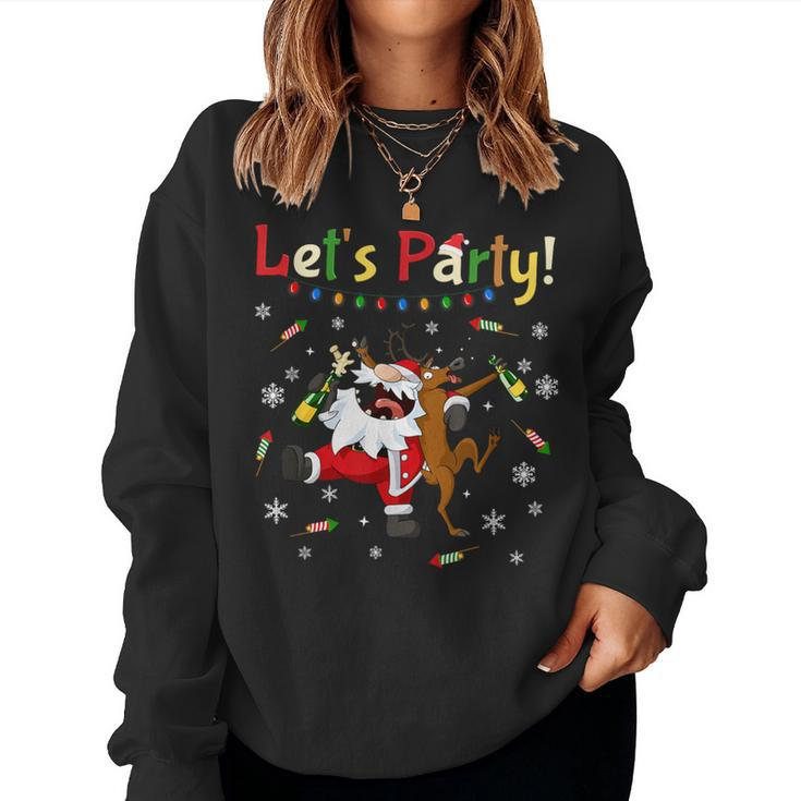 New Year's Eve Outfit Women's 2023 New Year 2024 Party Sweatshirt Frauen