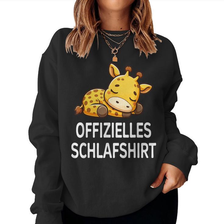 Official Sleep Giraffe Pyjama Sweatshirt Frauen