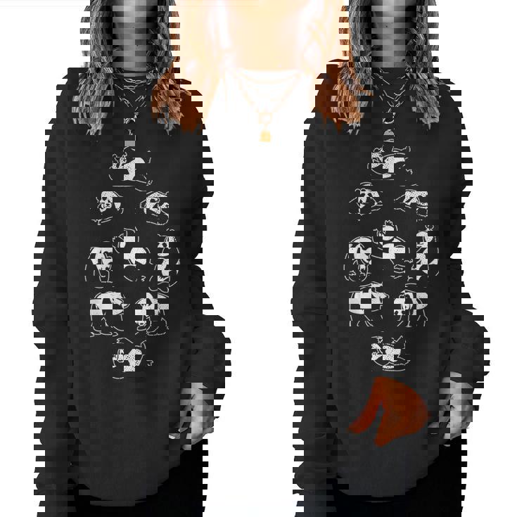 Pandas K-Pop Amusants Sweat-shirt pour femme