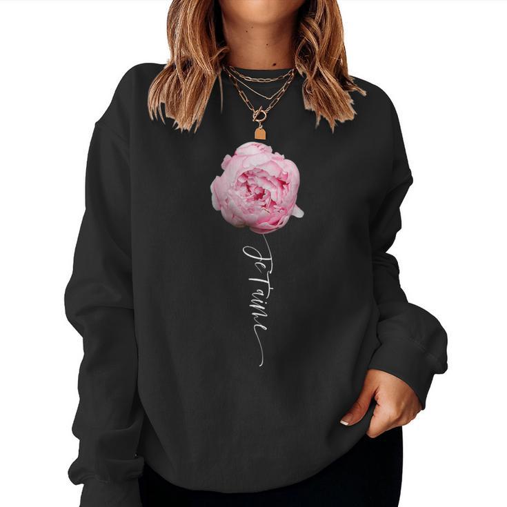 Peony For Women Sweatshirt Frauen