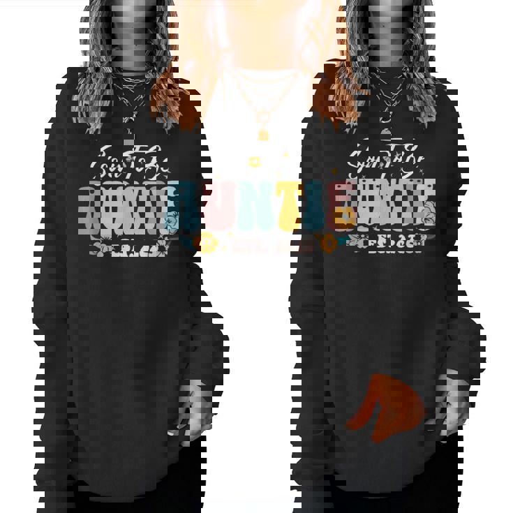 Pronto To Be Auntie Est 2025 Anuncio De Embarazo De Nueva Tía Sudadera Mujer