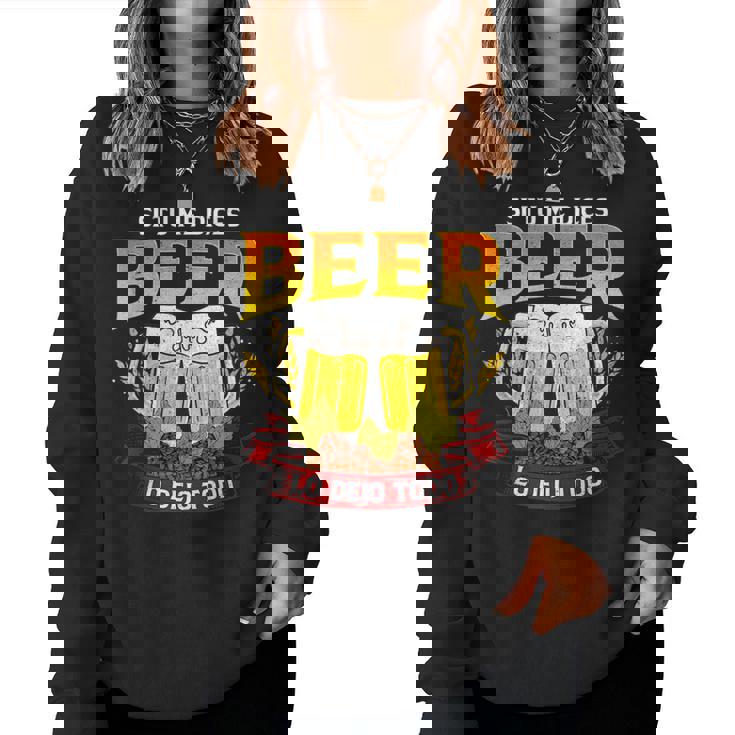Regalo Original Friki S Cerveza Beer Lo Dejo Todo Sin Mangas Sudadera Mujer