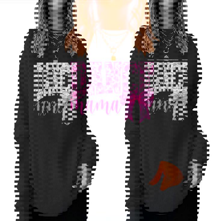 Retro Dance Mama Pink Coquette Bow Game Day Season Women Women Sweatshirt