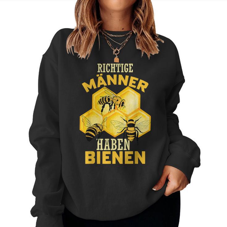 Richtige Männer Haben Biene Beekeeping Card Bee Sweatshirt Frauen