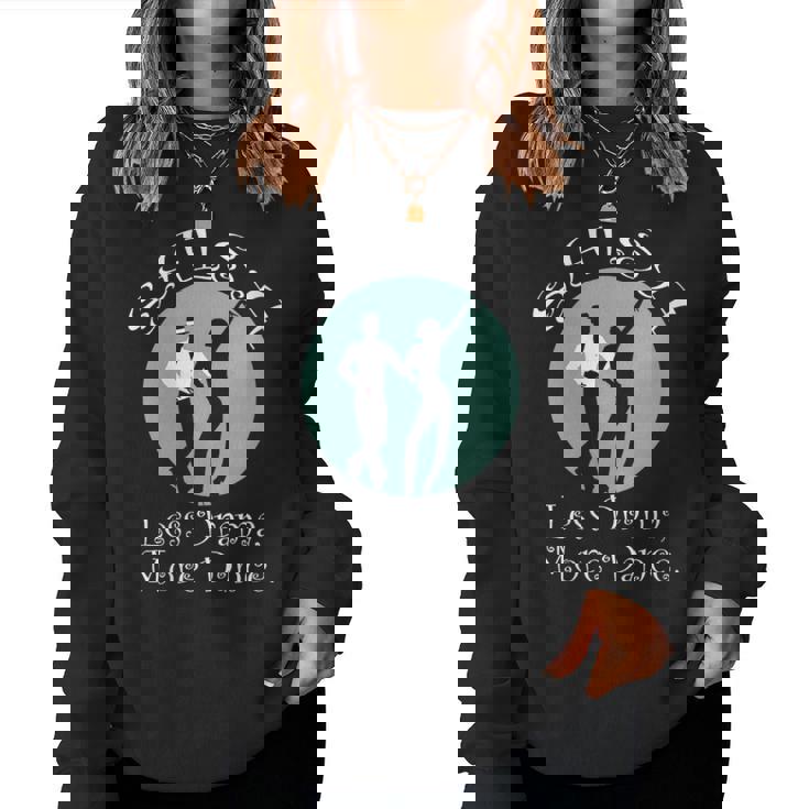 Salsa Is My Cardio Dance Silhouette Moonlight Cuello Sudadera Mujer