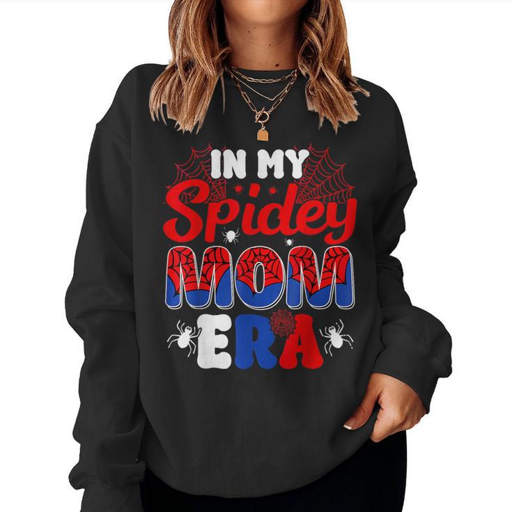 In My Spider Mom Era Mom Spider Mom Groovy Women Sweatshirt