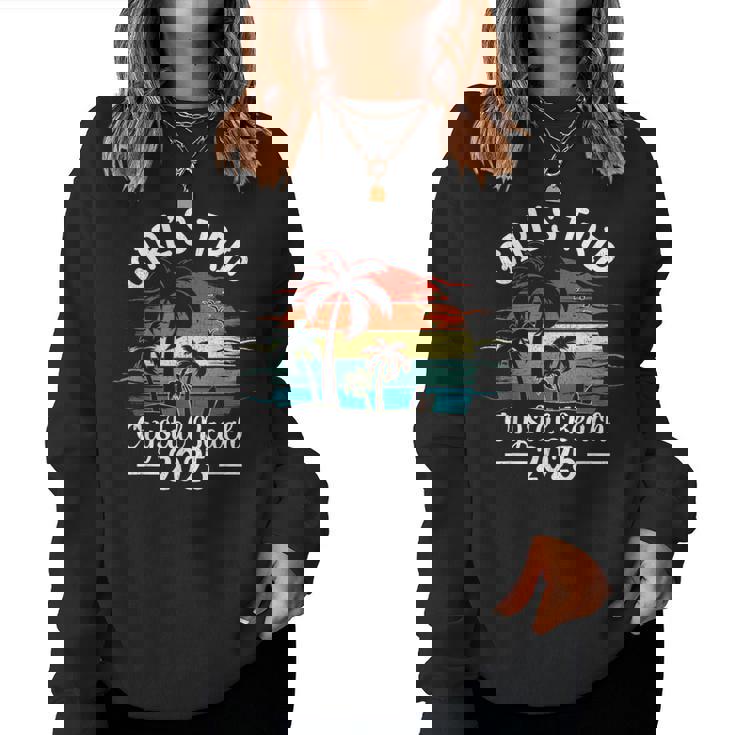 Summer Vacation Girls Trip 2025 Texas Crystal Beach Women Sweatshirt