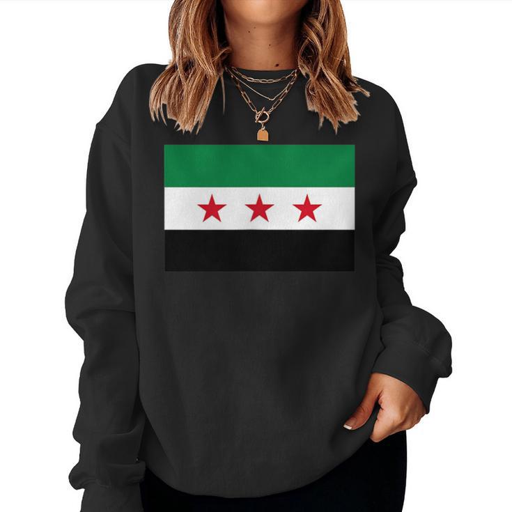 Syria Flag Decorative Arabs Syrian Asia Syria Sweatshirt Frauen