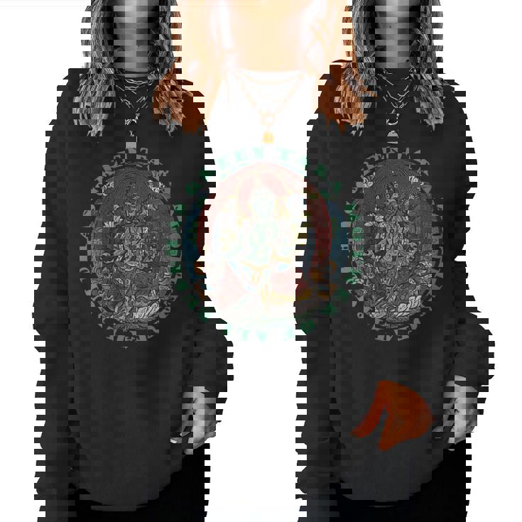 Taraerde Madre De Todos Los Budas Bodhisattva Dharma Cuello Sudadera Mujer