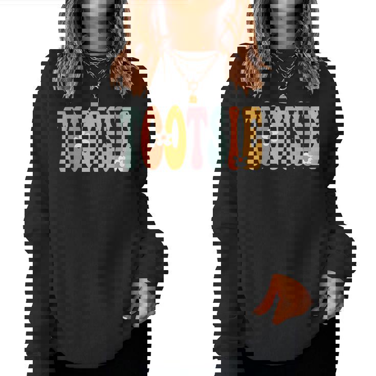 Tootsie Retro Groovy Mom Cute Mother's Day Grandma Women Sweatshirt