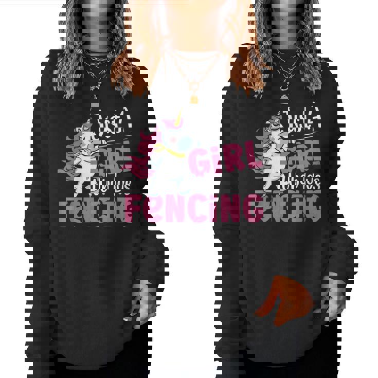 Traje De Esgrima Para Just A Girl Who Loves Fencing Sudadera Mujer