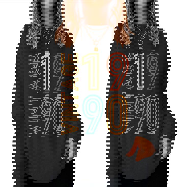 Vintage 1990 35Th Birthday 35 Years Old For Women Sudadera Mujer