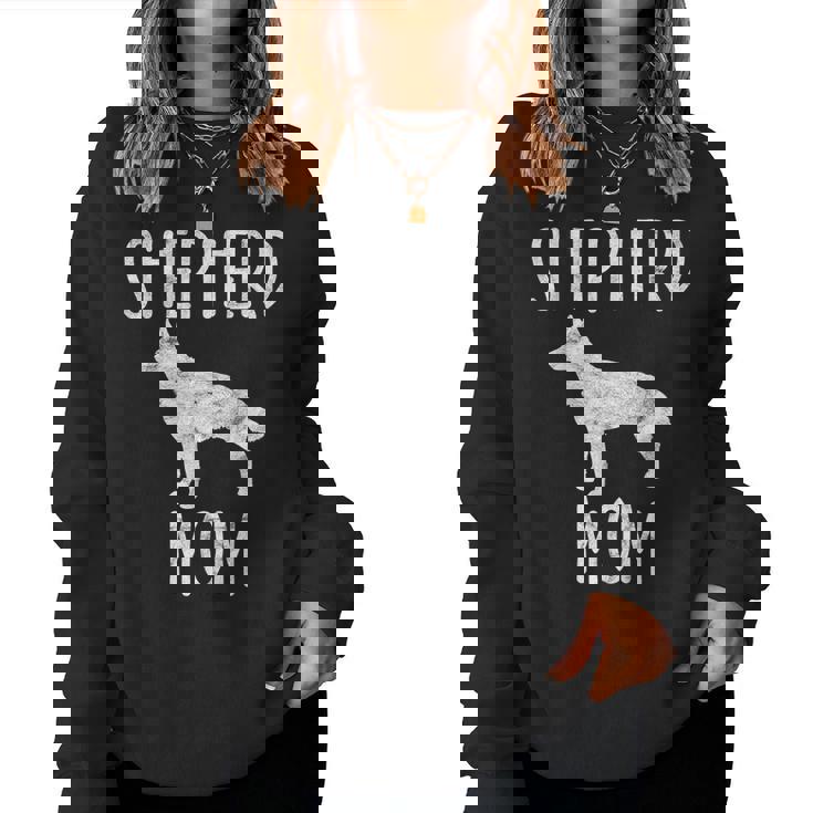 Vintage German Shepherd Mom Dog Owner Shepard Mother Women Sweatshirt