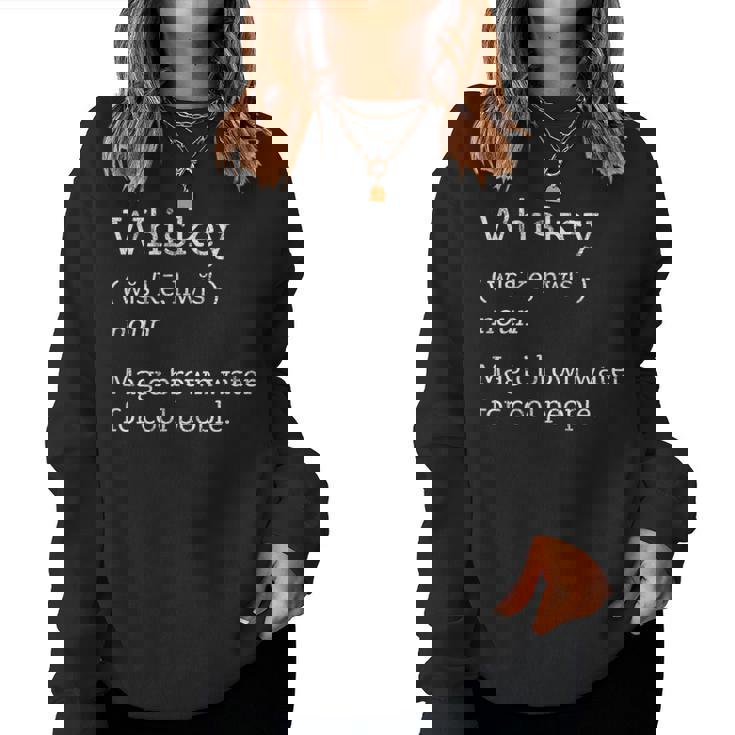 Vintage Whiskey Drinkers Definition Of Whisky Sudadera Mujer