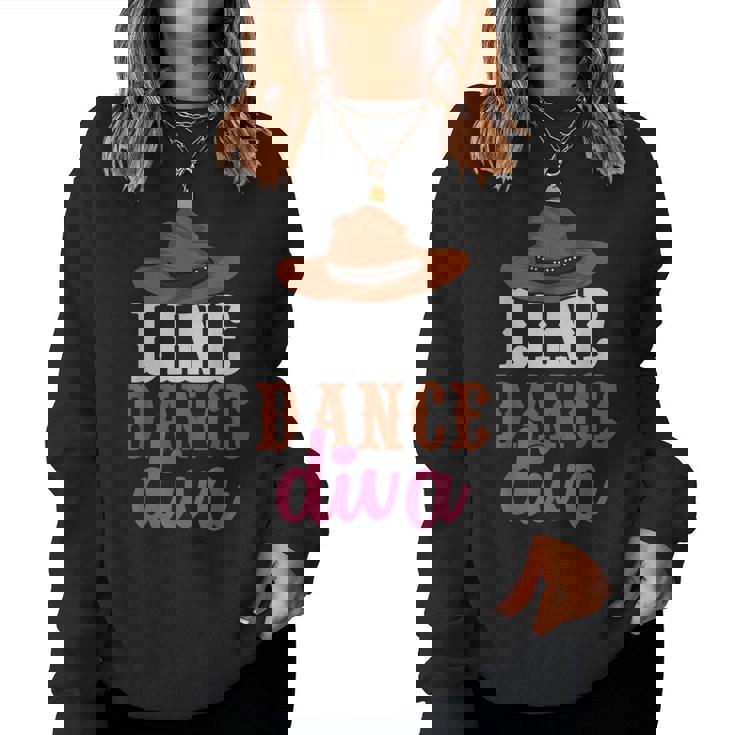 Western Country Line Bailarina Es Niñas Diva Line Dance Sudadera Mujer
