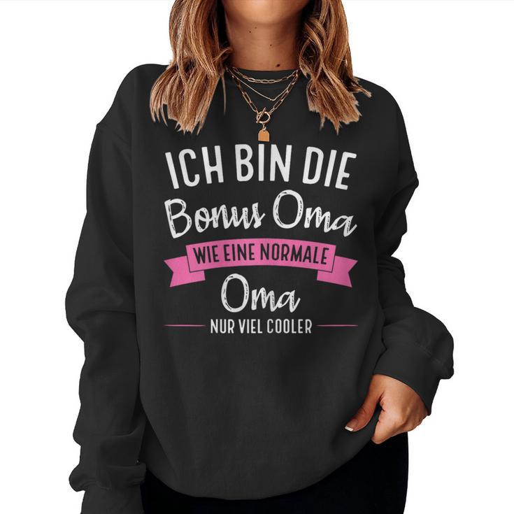 Women's Ich Bin Die Bonus Grandma Bonus Grandma Family Sweatshirt Frauen