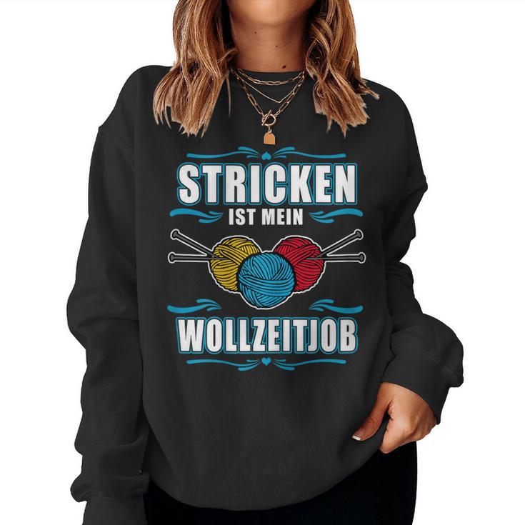 Women's Knitted Is My Woll Zeitjob Knitted Sweatshirt Frauen