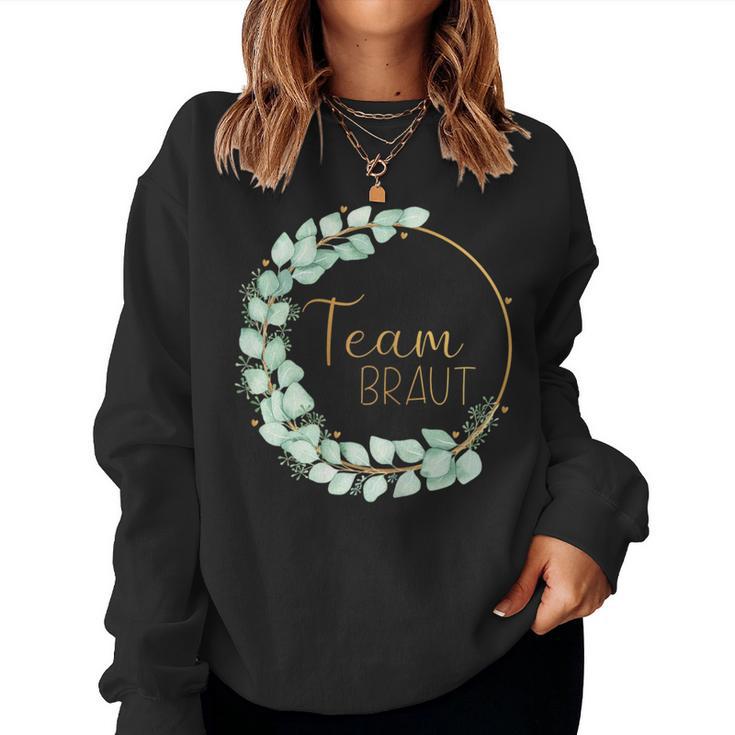 Women's Team Bride Stag Party Eucalyptus Sweatshirt Frauen