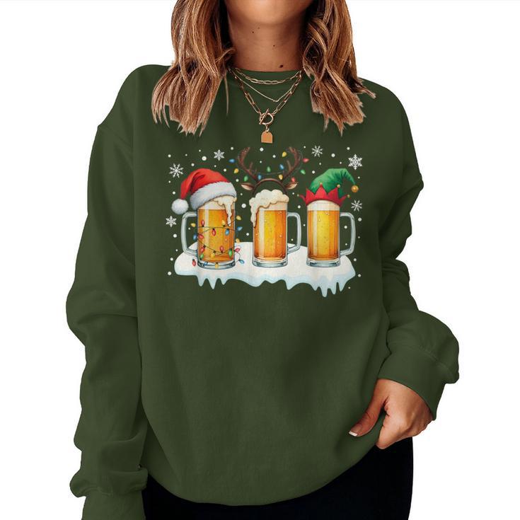 Christmas Outfit Beer Party Outfit Beer Beer Glasses Sweatshirt Frauen