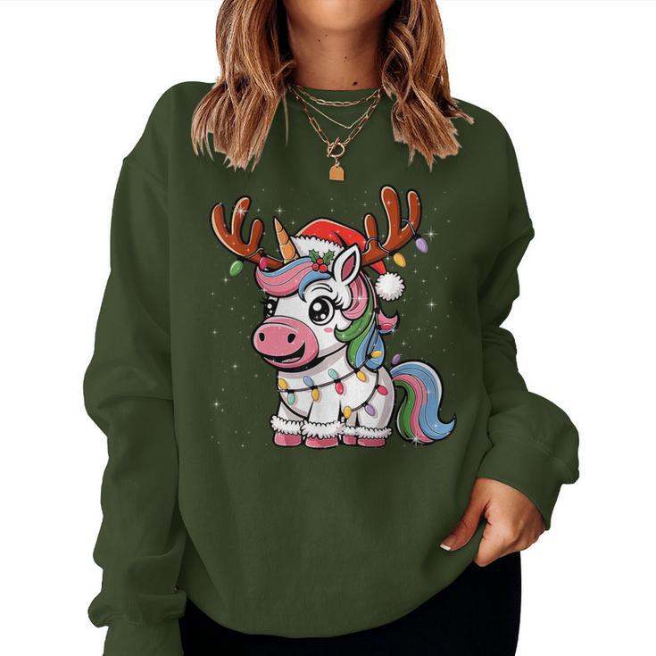 Christmas Women's Children's Unicorn Christmas Sweatshirt Frauen