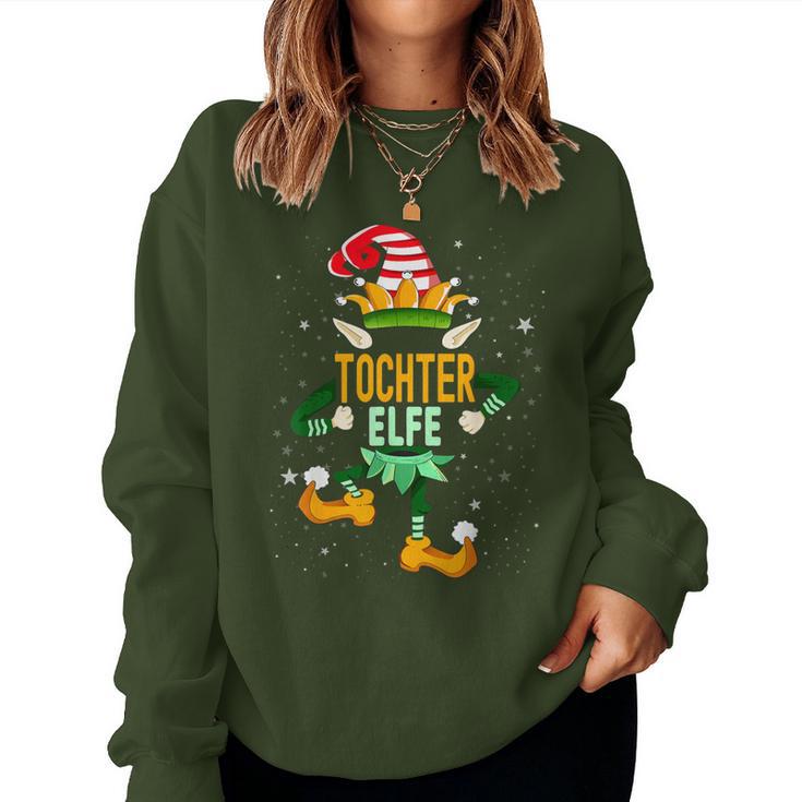 Daughter Elf Christmas Family Outfit Christmas Elf Sweatshirt Frauen