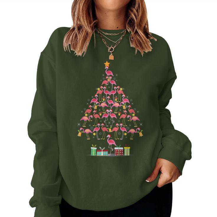 Flamingo Christmas Tree Flamingo Costume Sweatshirt Frauen