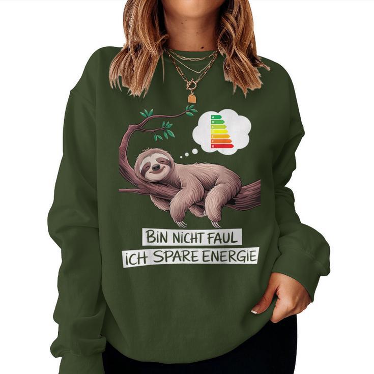 Sloth Late Sleeper Saying Christmas Sweatshirt Frauen