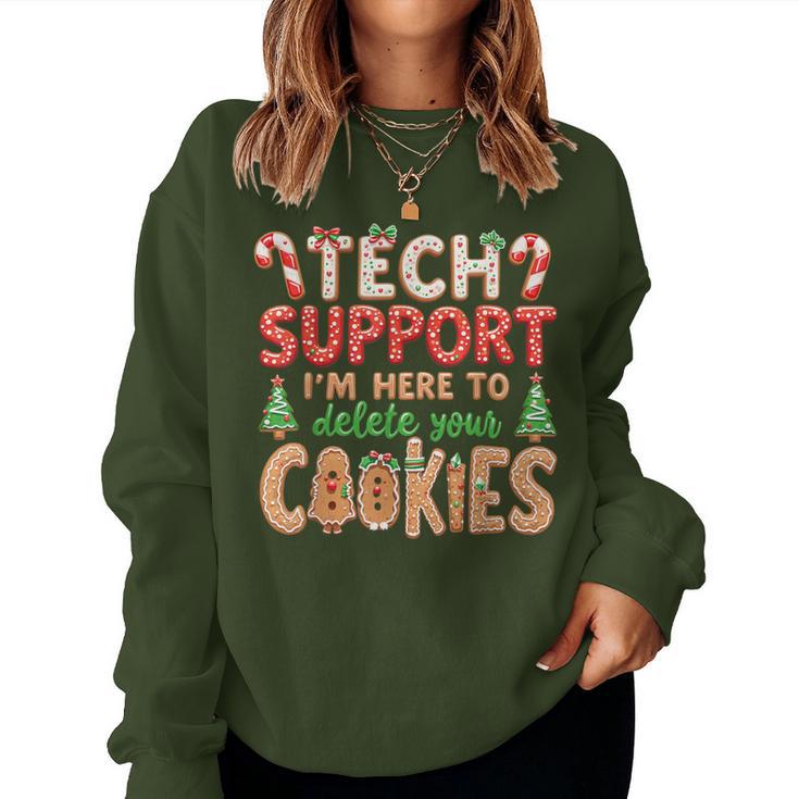 Tech Support Christmas Cookies For And Christmas Sweatshirt Frauen