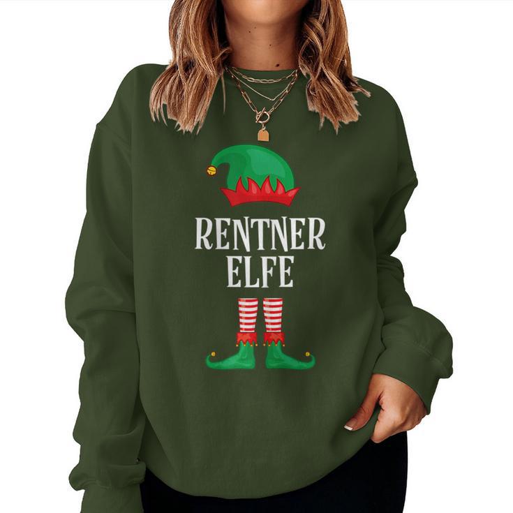 Women's Pensioner Elf Partner Look Family Outfit Christmas Sweatshirt Frauen