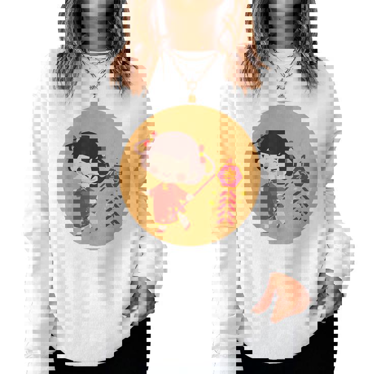 Adorable Chinese New Year Girl Women Women Sweatshirt