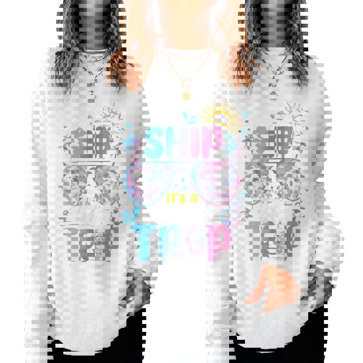 Aw Ship It's A Girls Trip Cruise Squad Matching Women Sweatshirt