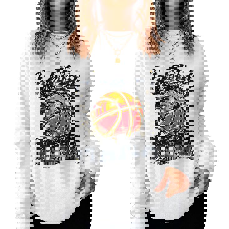 Basketball Mama Coquette Bow Game Day Sports Lover Mom Women Sweatshirt
