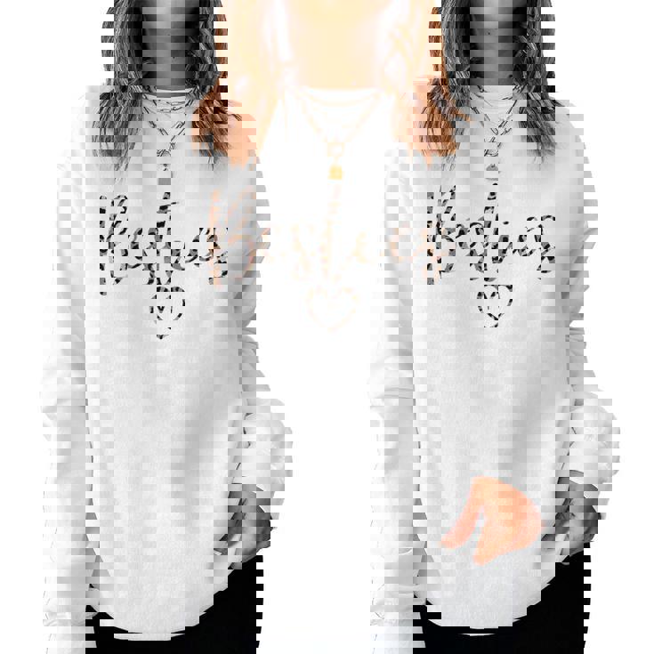 Besties Mom And Me Matching Leopard Mother's Day Women Sweatshirt