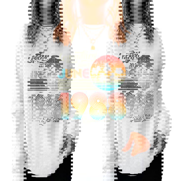 Birthday Legendary Since June 1988 Women Sweatshirt