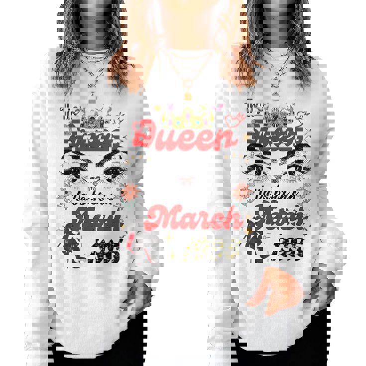 Esta Reina Nació En Marzo De 1995 Cumpleaños De Marzo Es Sudadera Mujer