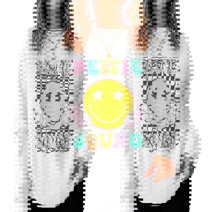 Groovy Bestie Squad Best Friends Matching Girls Boys Women Sweatshirt