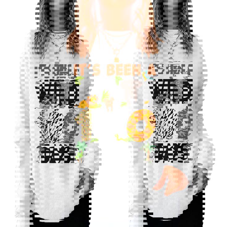 Its Been A Wild 100 Day Of School Animal Boys Girls Students Women Sweatshirt
